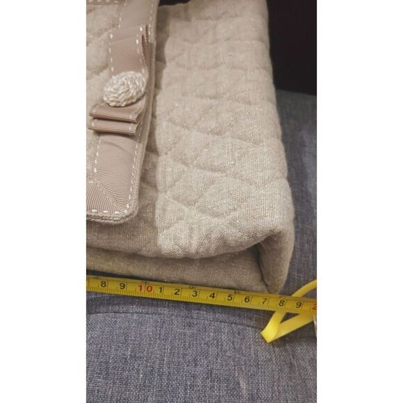 Vera Bradley Top Handle Bag Purse. Tan Linen. NEW. Spectator Collection - Picture 5 of 9